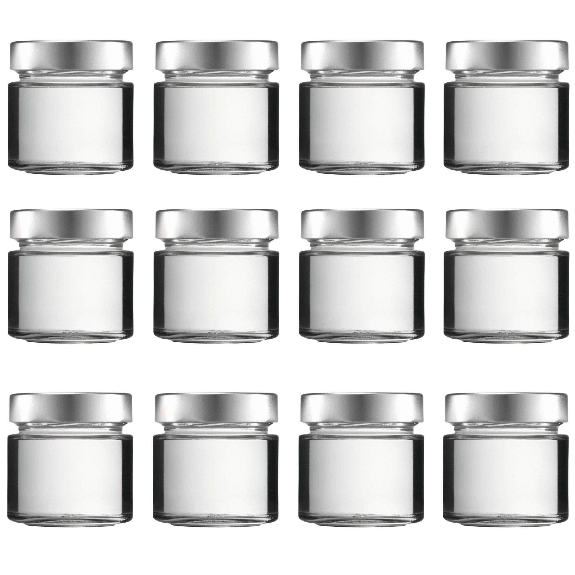 mikken Gewürzbehälter 12er Set Kräutergläser 125 ml mit 24 Gewürzetiketten & Deckel, (12er Set)