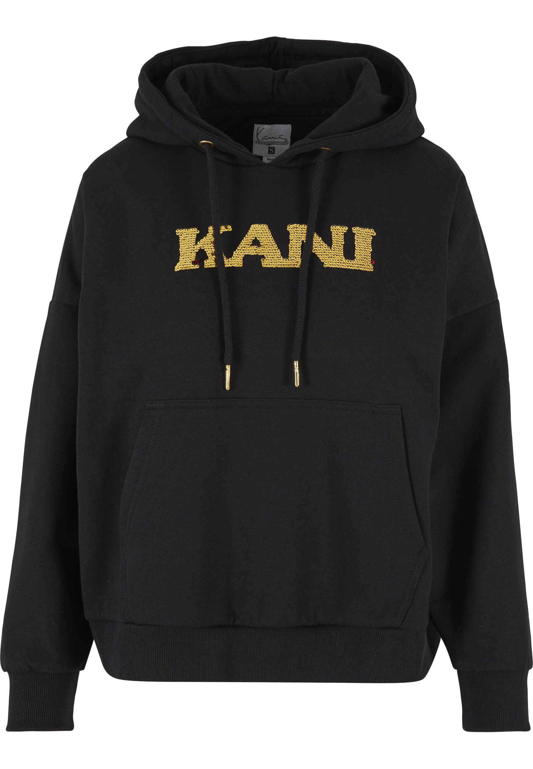 Karl Kani Hoodie Karl Kani Damen KW213-059-1 Retro Sequins OS Hoodie black (1-tlg)