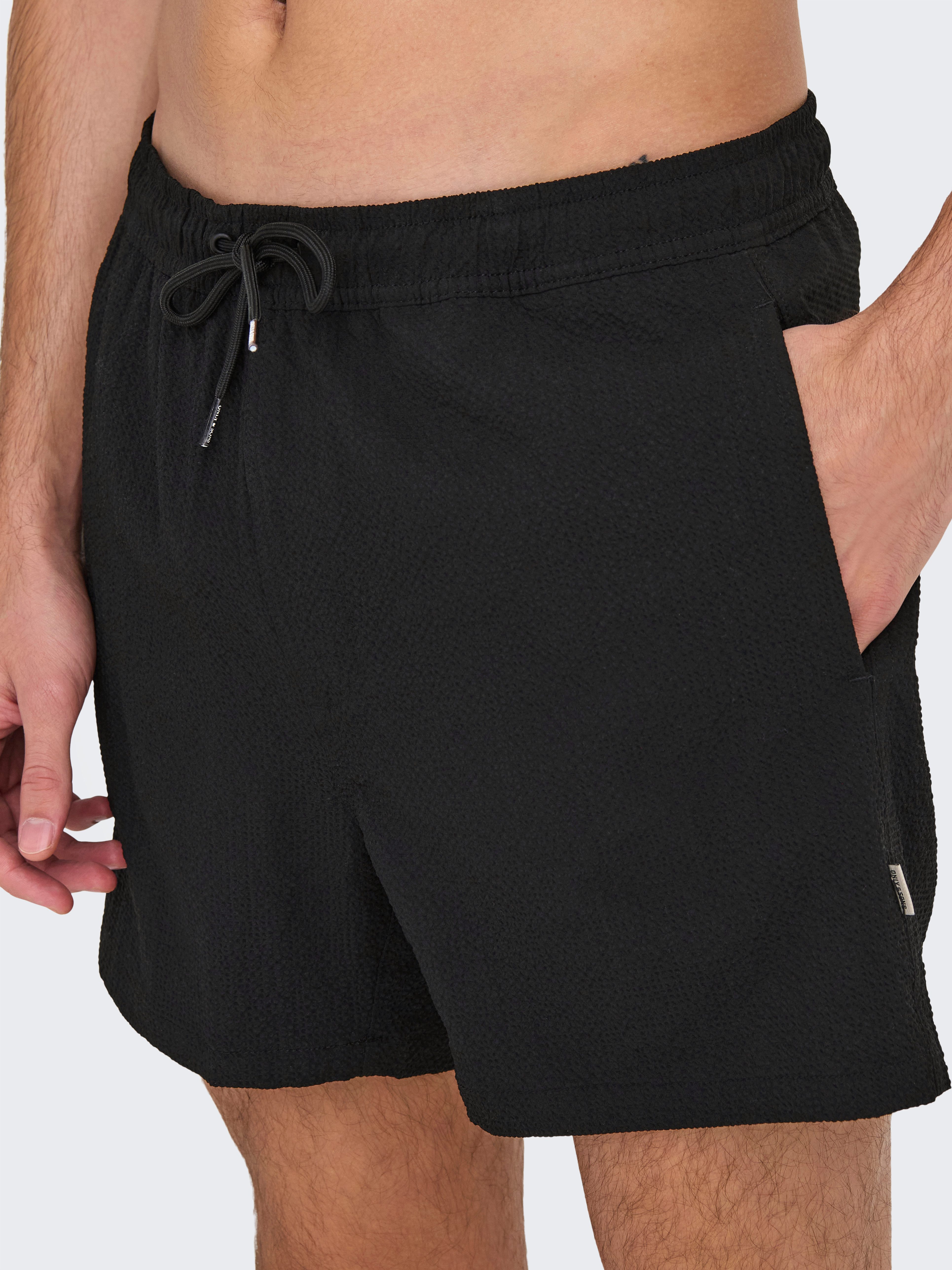 ONLY & SONS Badeshorts ONSTED LIFE SOLID SEERSUCKER SWIM NOOS