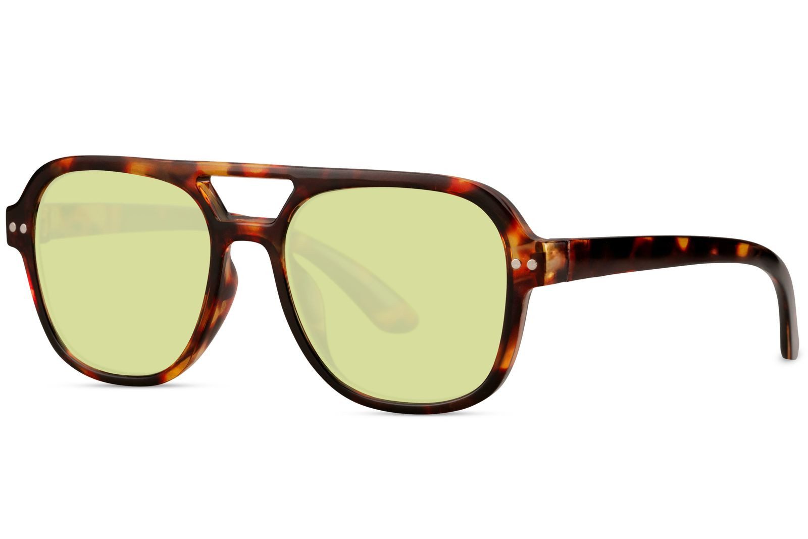 styleBREAKER Pilotenbrille Kinder Pilotenbrille Recycelt Inkl. Stoffbeutel & Putztuch (1-St) Blendfrei