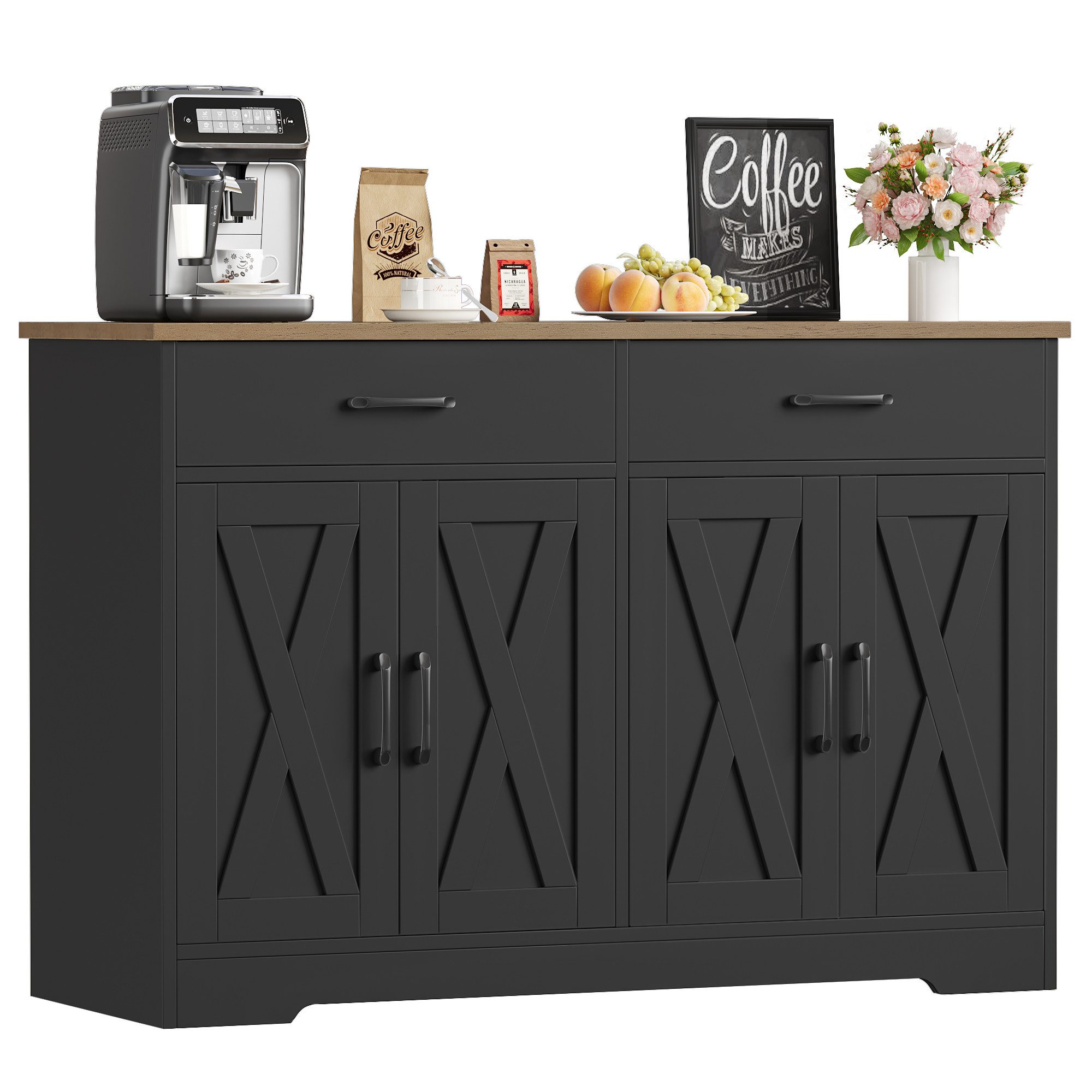 HOMECHO Buffet 120cm Breit Küchenschrank mit günstig online kaufen