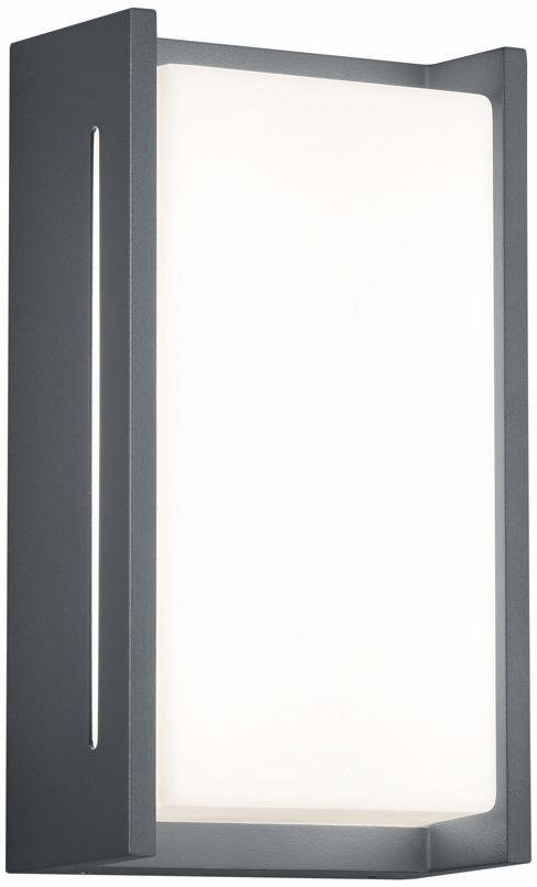 TRIO Leuchten LED Außen-Wandleuchte INDUS, LED fest integriert, Warmweiß, Wandleuchte Hauswand IP54 Fassadenbeleuchtung warmweiß 3000K, 23x12 cm