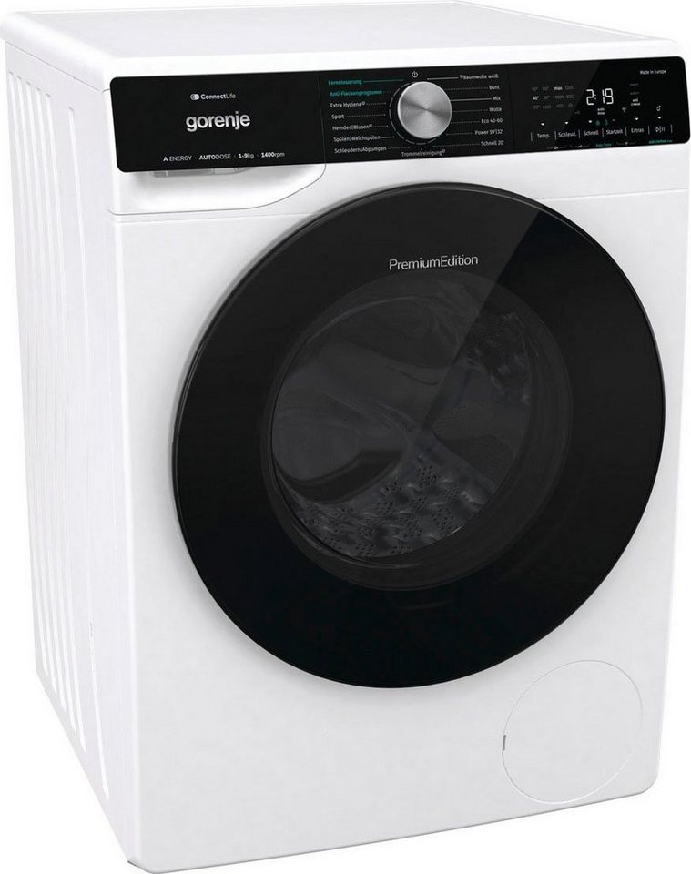 GORENJE Waschmaschine WNS 94 AAT3, 9 kg, 1400 U/min, AutoDosing System,  Total AquaStop System