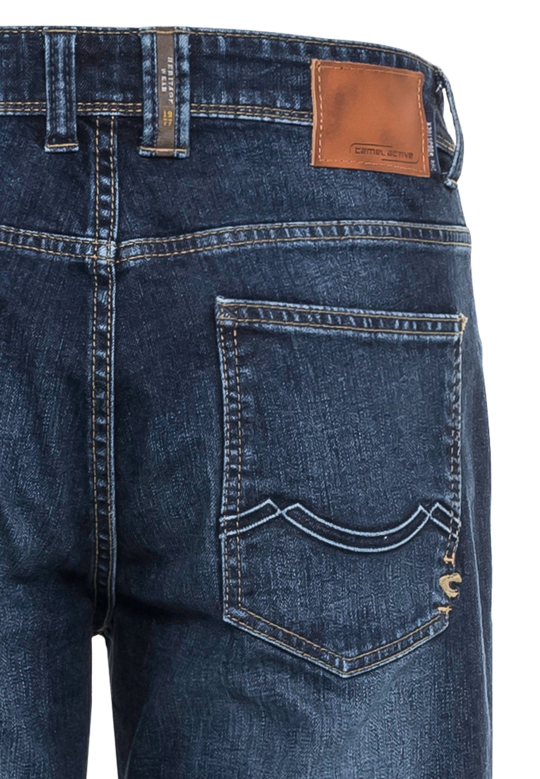 camel active Slim-fit-Jeans Relaxed Fit Jeans aus Baumwolle