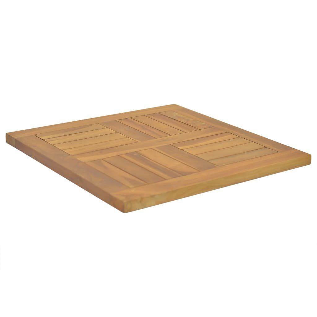 cm St) Teak Massivholz 50x50x2,5 Quadratisch Tischplatte furnicato (1