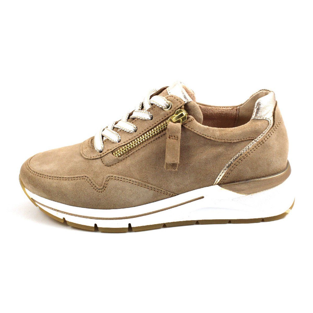 Beige braun Gabor Sneaker (1-tlg) (sand.muschel.gold)