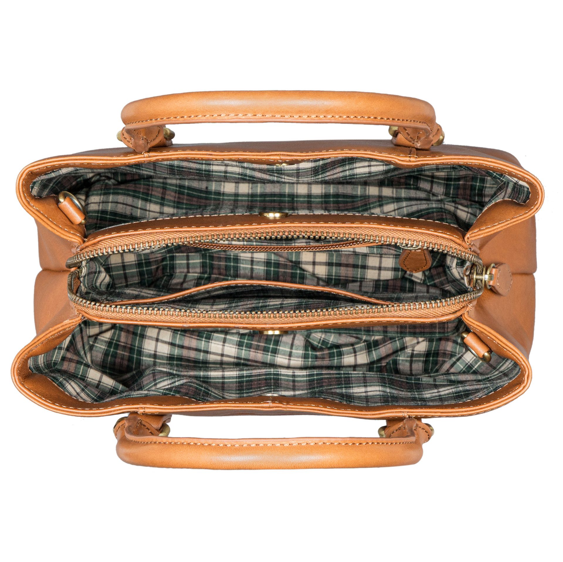 Benthill Handtasche Damen Echt Leder Henkeltasche Umhängegurt Vintage Tasche Umhängetasche, Schultergurt / Umhängegurt Reißverschlussfach – Bild 4 von 5