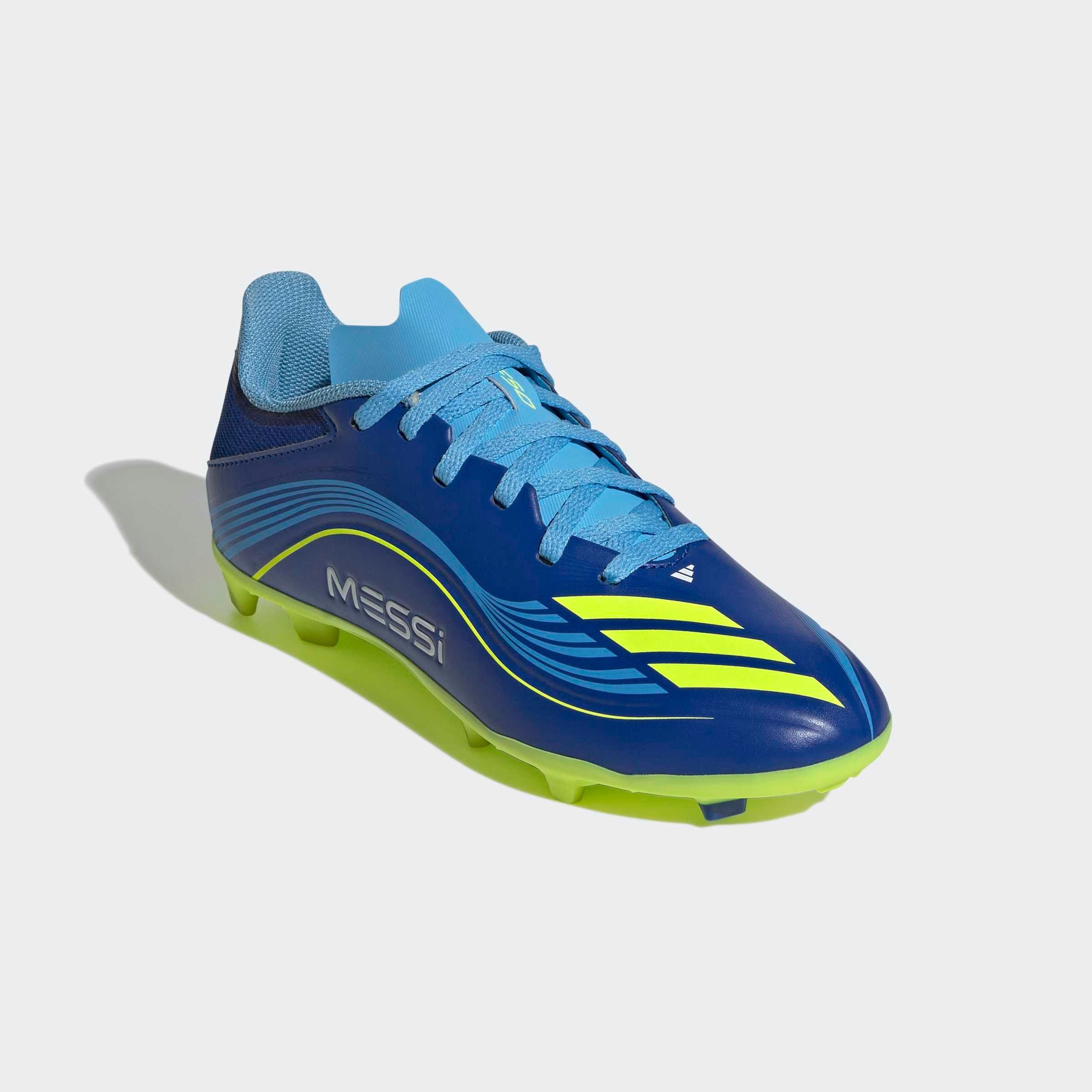 adidas Performance F50 MESSI LEAGUE KIDS FG/MG Fußballschuh geeignet für Rasen- und Kunstrasenplätze, für Kinder & Jugendliche