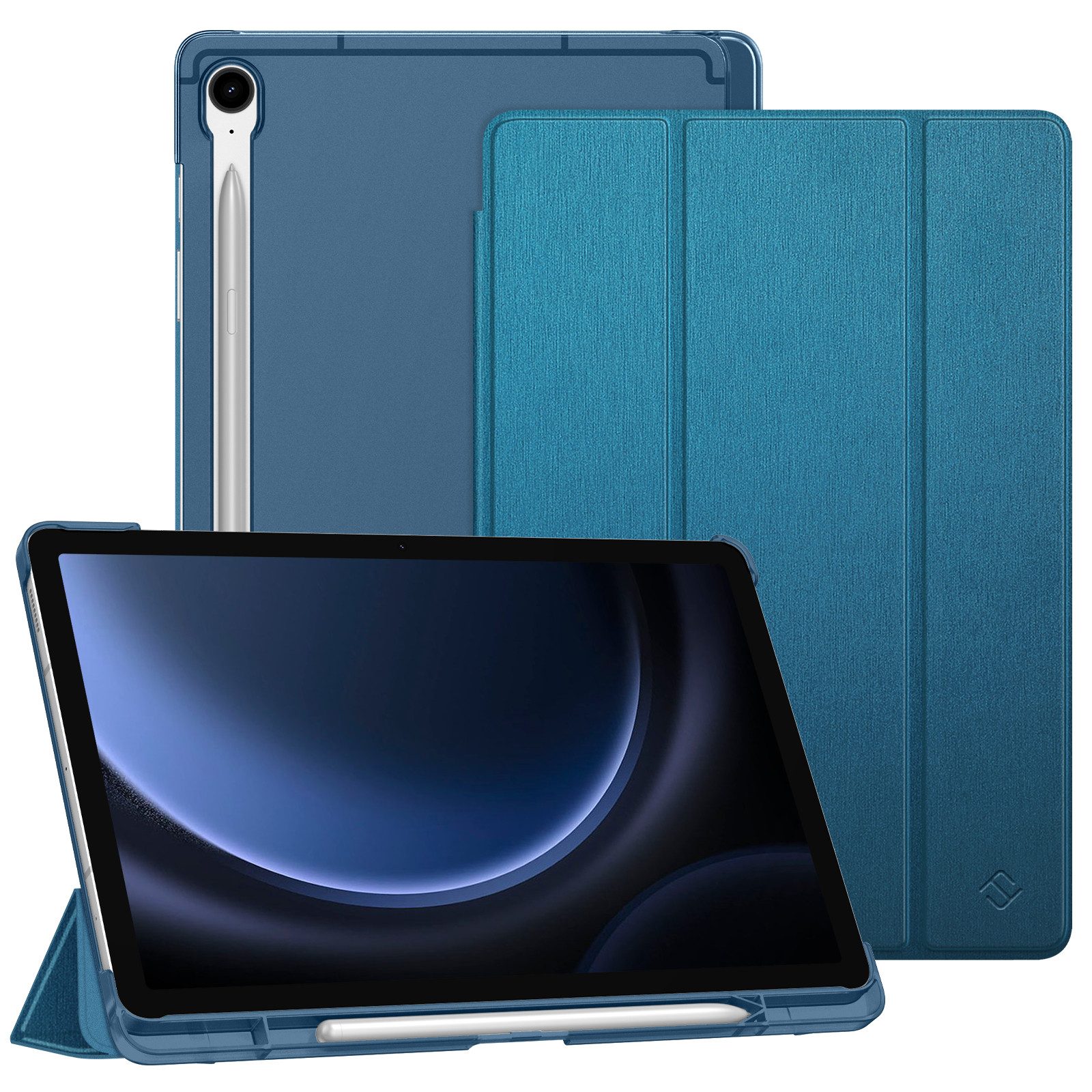 Fintie Tablet-Hülle für Samsung Galaxy Tab S10 Lite/S10 FE/S9 FE 10.9" & S9 11" Tablet, Ultradünn Case mit Stifthalter&Translucent Rückseite, Auto Schlaf/Wach