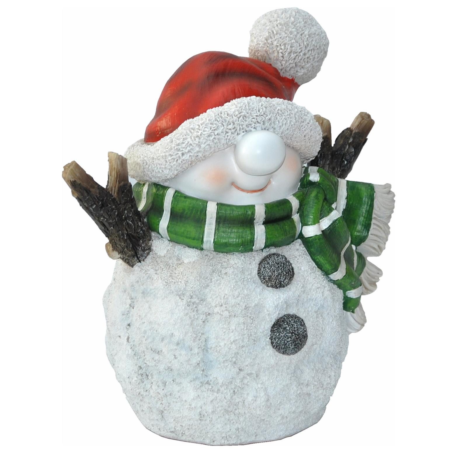 dazikemo Gartenfigur Dekofigur Gartenfigur Schneemann