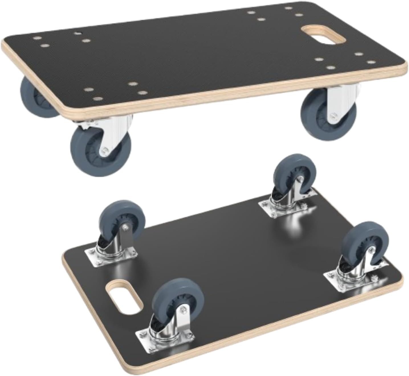 FIVMEN Möbelrolle Rollbrett Transportroller 60x40x14.5 cm mit Bremse, Möbelroller, (1-St., Transport mit Transporthilfe), Umzug Möbel-Transport bis zu 200 kg Traglast