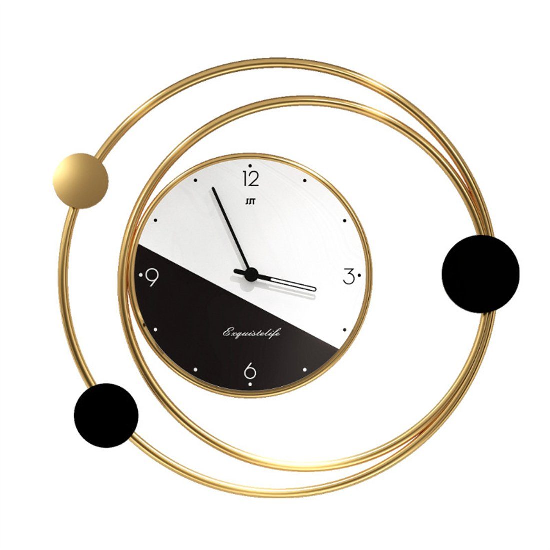 DÖRÖY dekorative Wanduhr, Eingangs-Wanduhr, Wanduhr 51cm stille einfache Uhr Moderne