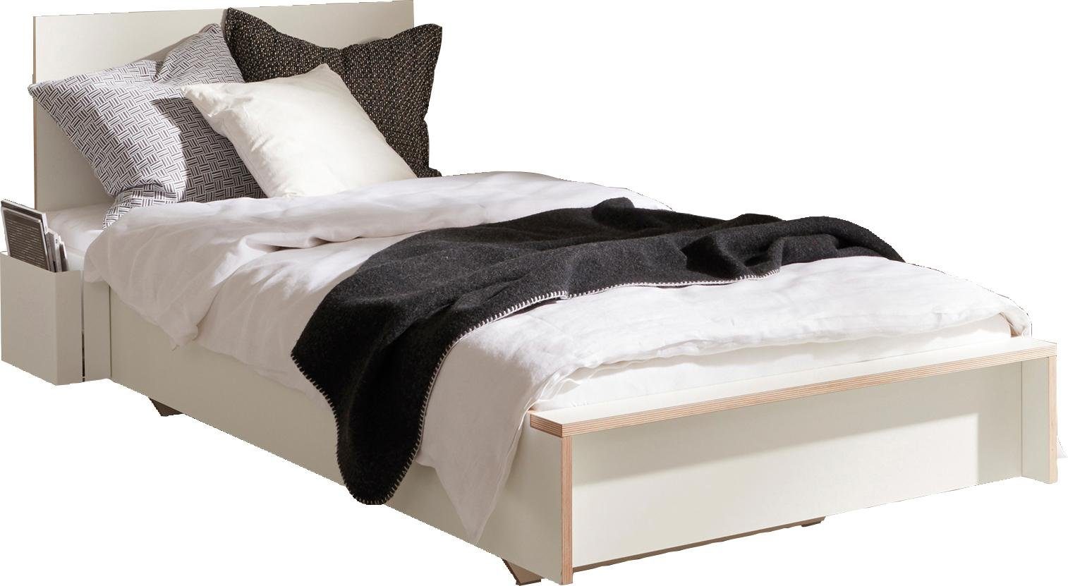 Müller SMALL LIVING Einzelbett FLAI, mit Kopfteil, klassische Höhe 34 cm