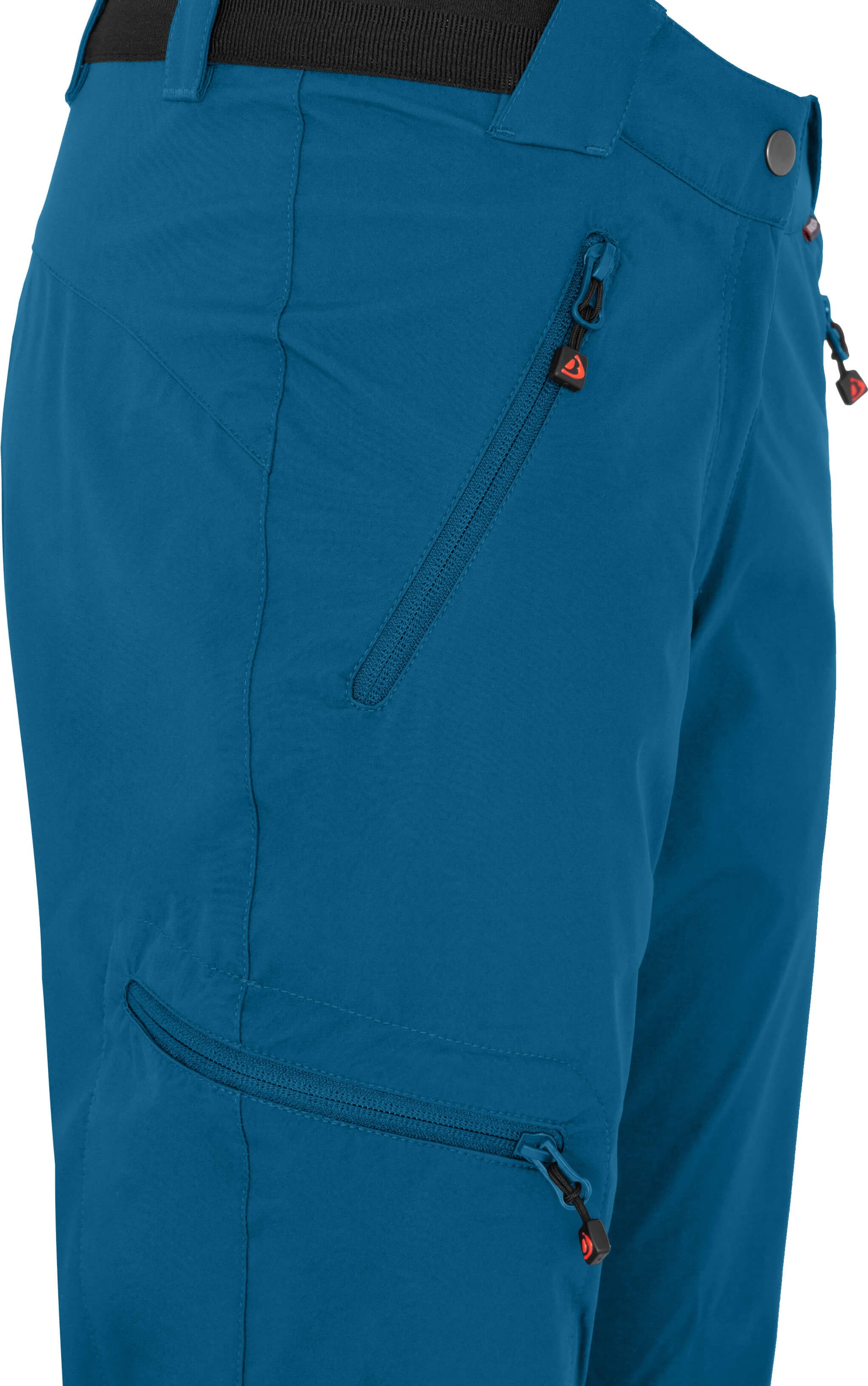 Bergson Outdoorhose TESSE COMFORT Damen Softshellhose, winddicht, strapazierfähig, Normalgrößen, Saphir