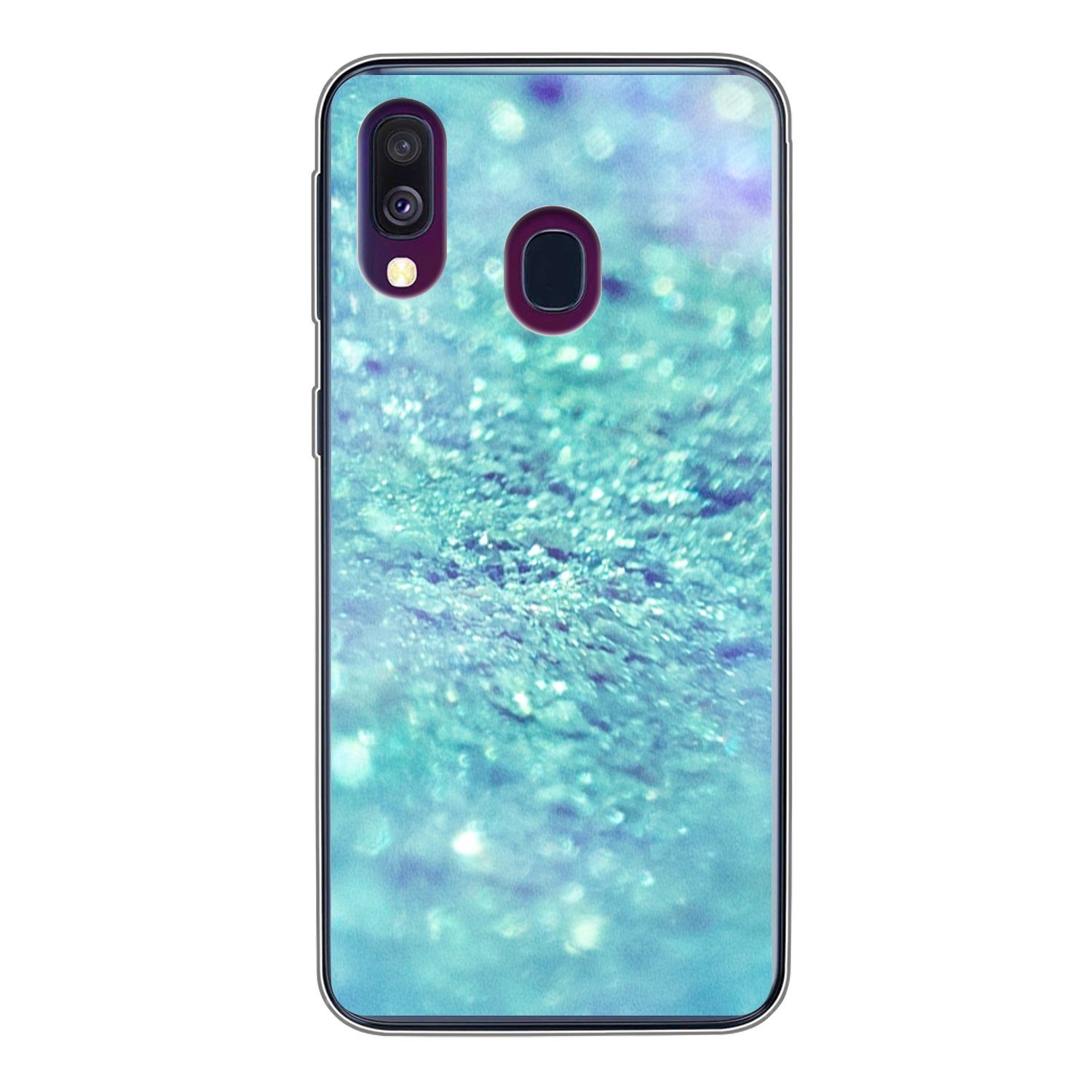 Handyhülle für Samsung Galaxy A40 Blau - Hell - Abstrakt