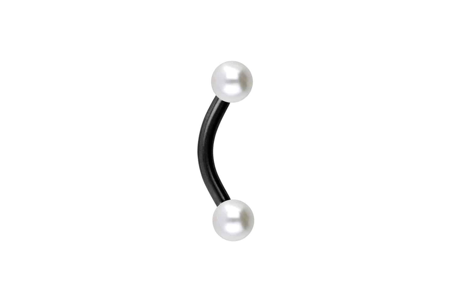PIERCINGLINE Bauchnabelpiercing Chirurgenstahl Banane SYNTHETISCHE PERLEN (Bananen, 1-tlg)