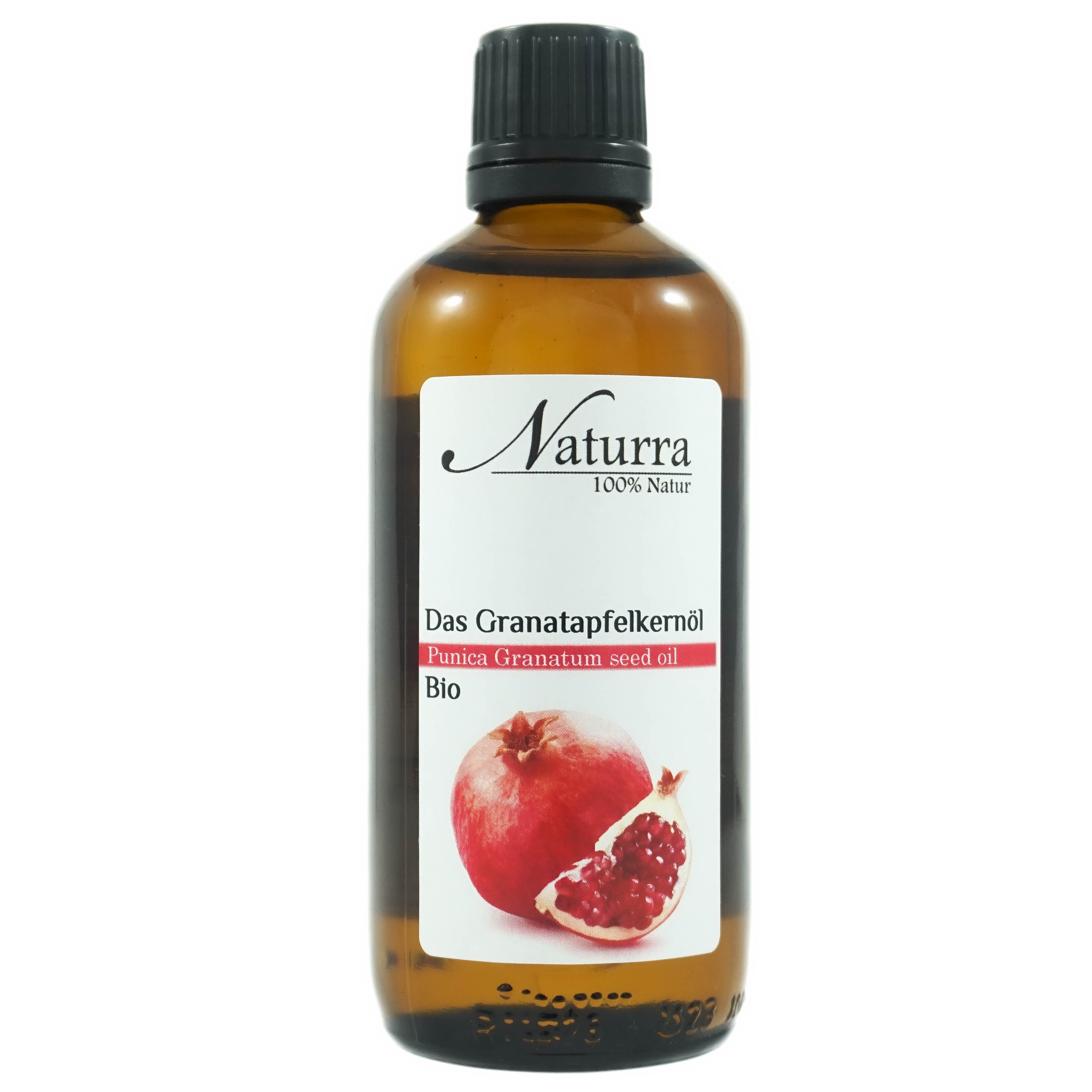 Naturra Körperöl Bio Granatapfelkernöl kaltgepresst unraffinierte Premiumqualität Glas, Kaltpressung, nativ, Upcycling Beauty, Premiumqualität, Omega-5-9-6-Öl