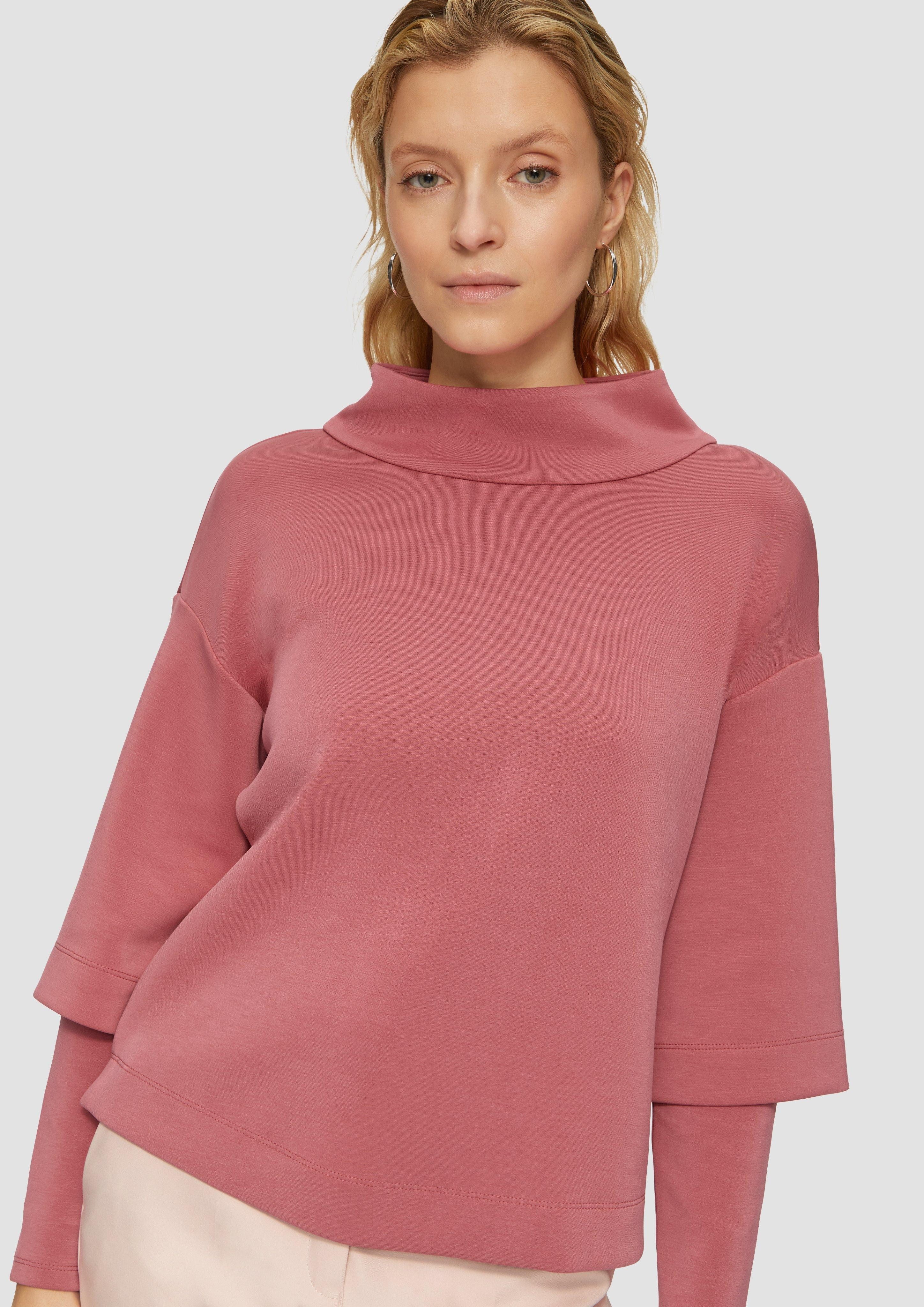 s.Oliver BLACK LABEL Sweatshirt Scuba-Sweatshirt mit günstig online kaufen
