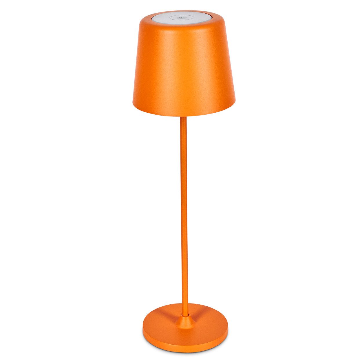 hofstein Tischleuchte dimmbare Tischlampe aus Metall/Kunststoff in Orange/W günstig online kaufen