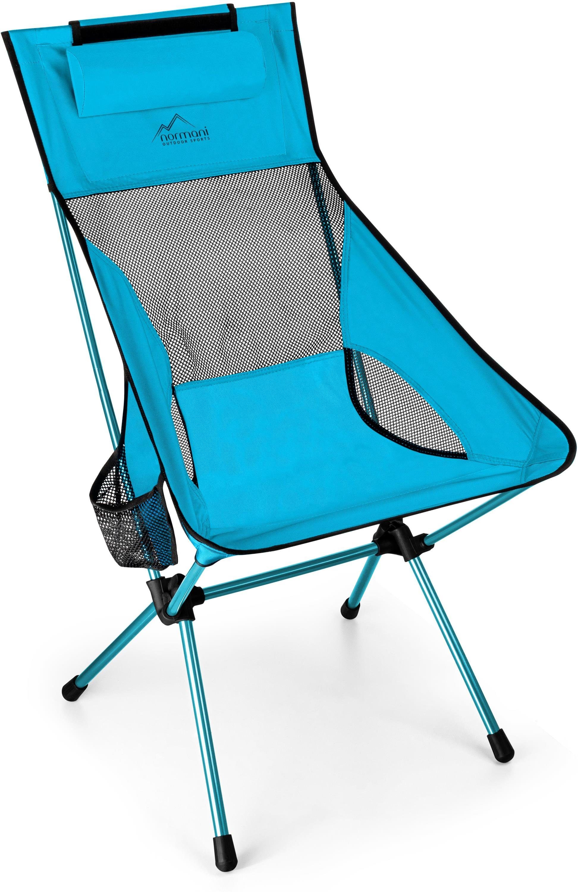 „Nemaska“, Campingstuhl normani - Campingstuhl Blau Maximale Capingsessel Ultraleichter 150 Faltstuhl Belastbarkeit: kg XXL Outdoorstuhl Klappstuhl