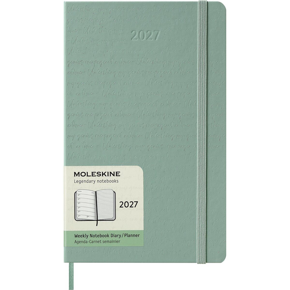 MOLESKINE Buchkalender Wochenkalender 12 Monate Large A5 1 Woche/Seiten horizontal fester Ein