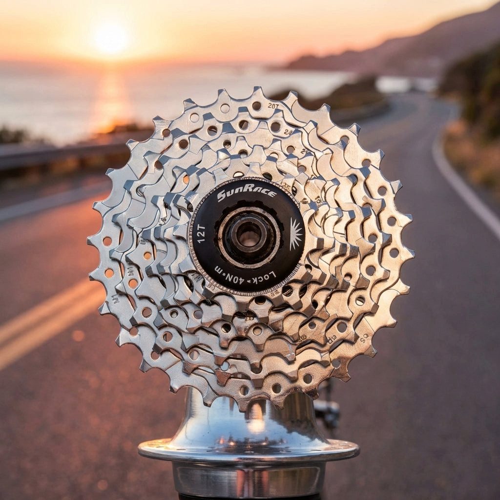Zahnkranz SunRace CSR63 7-fach Kassette 12-24 Zähne, Road, Shimano-kompatibel, p
