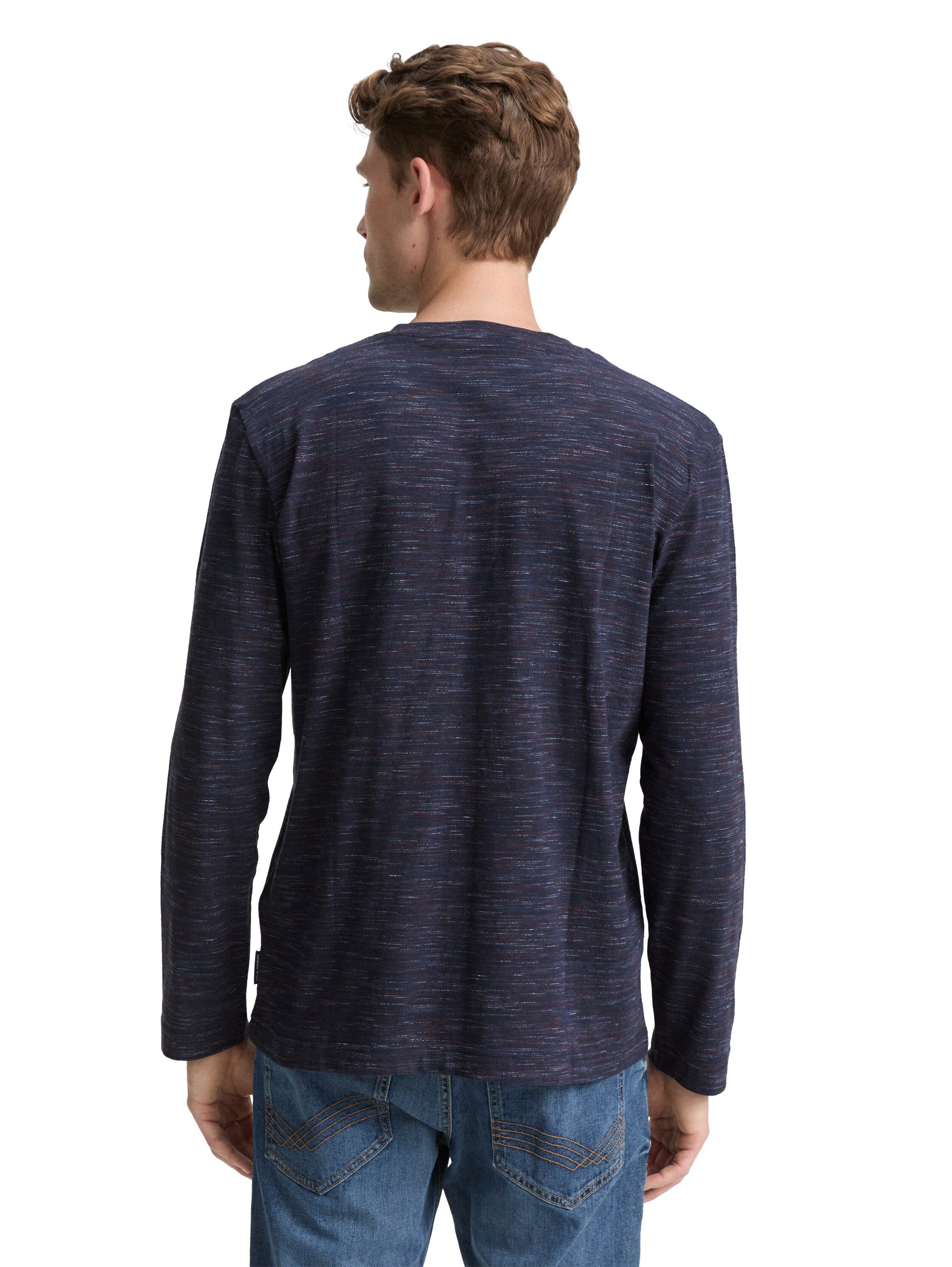 TOM TAILOR Langarmshirt in Melange Optik günstig online kaufen