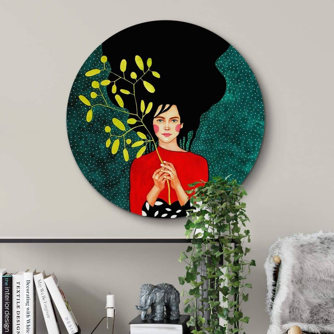 K&L Wall Art Gemälde Metallposter Rund günstig online kaufen