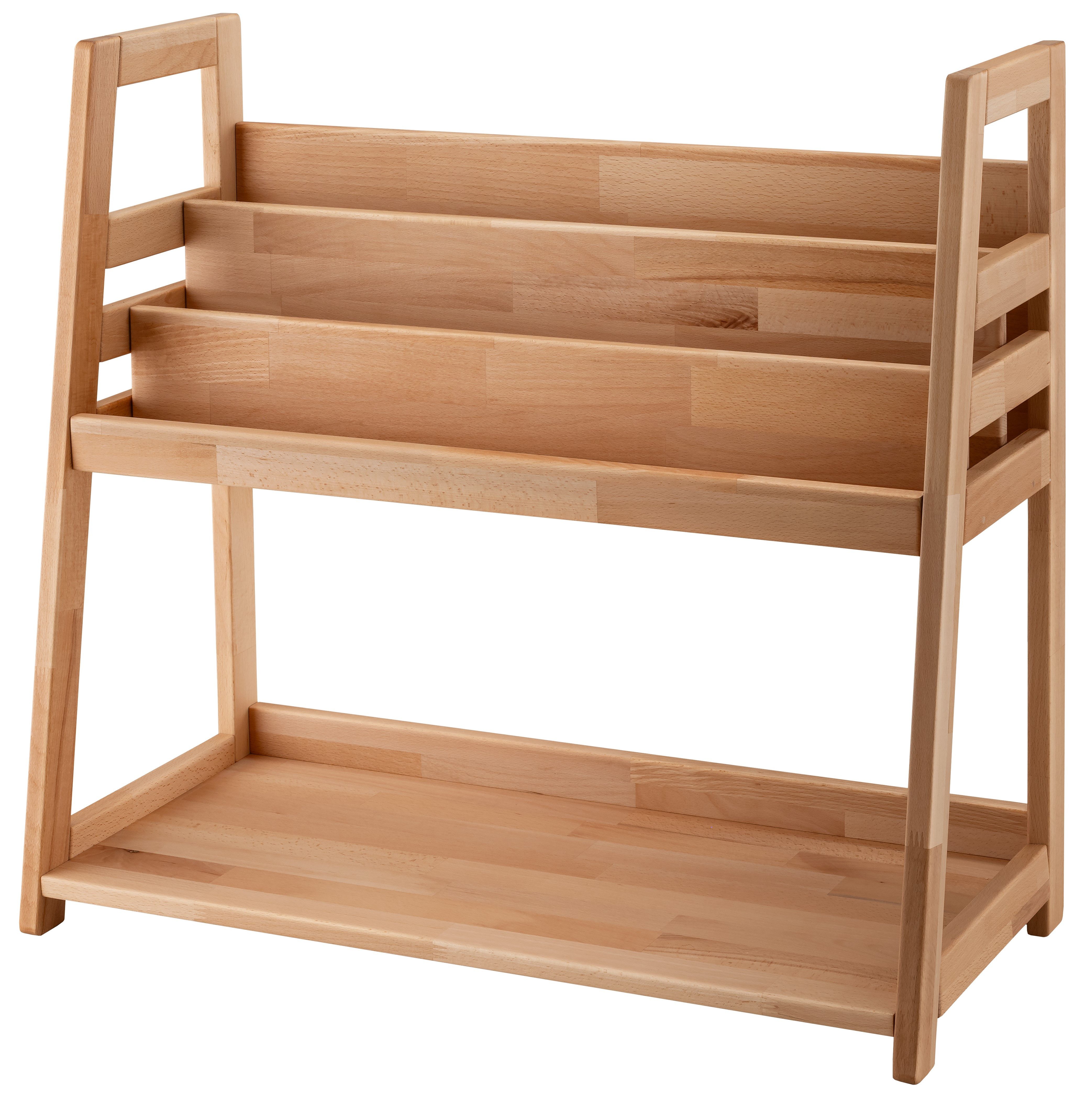 Wohnglücklich Kinderregal Montessori, Ablage unten und Bücherregal oben, Ma günstig online kaufen