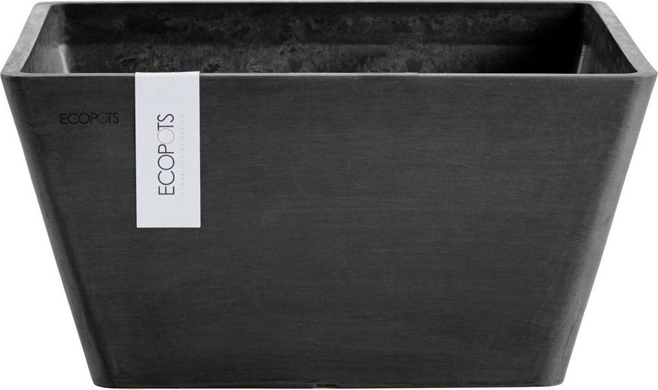 ECOPOTS Blumentopf BERLIN Dark Grey, BxTxH: 41x41x18 cm