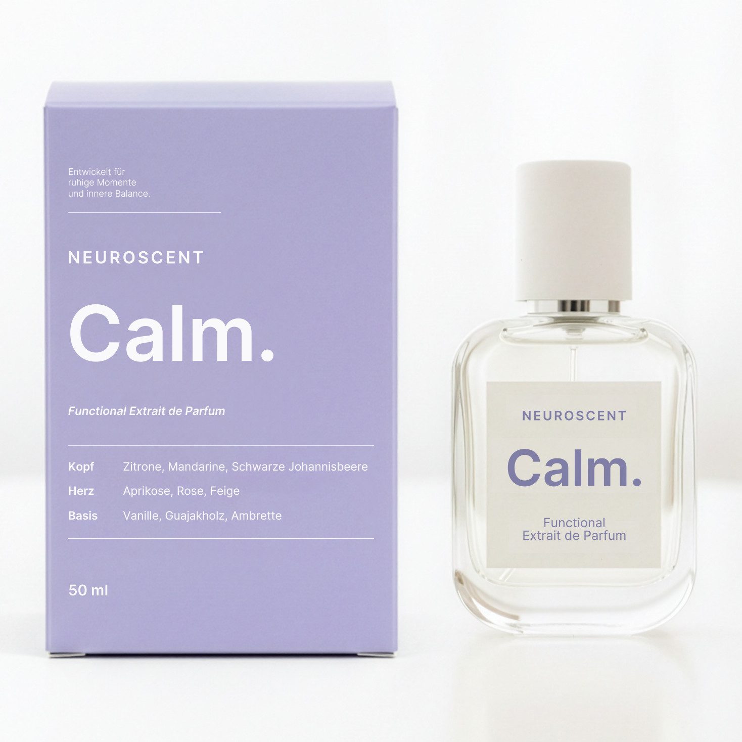 NEUROSCENT Extrait Parfum Calm, Functional Extrait de Parfum für Ruhe & Balance