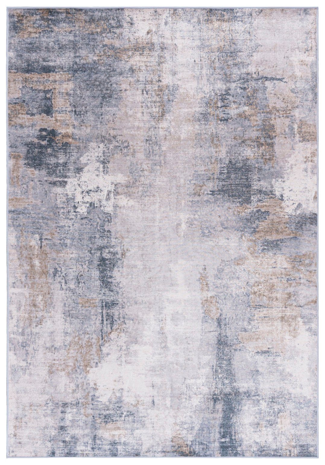 Designteppich Modern Teppich Wohnzimmerteppich Abstrakt Vintage Grau