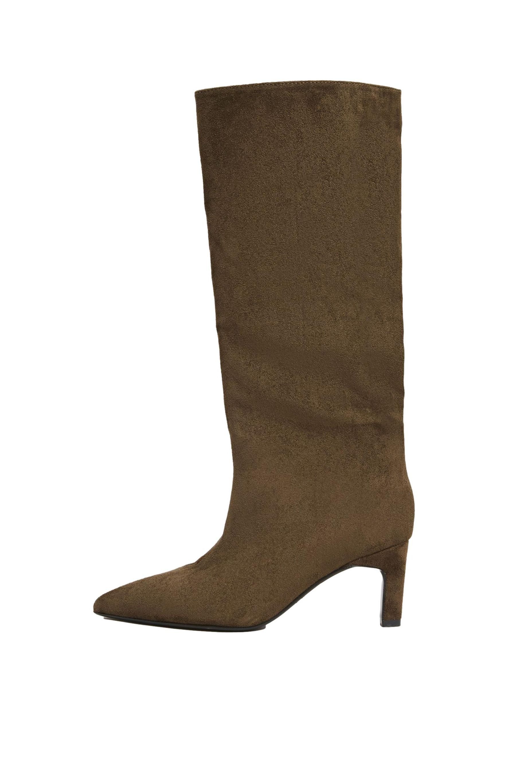 LIPSY Lipsy Kniehohe Lederstiefel mit Kitten-Heel-Absatz Stiefel (1-tlg)