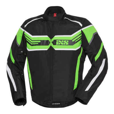 IXS Motorradjacke »IXS Sport Jacke RS-400-ST schwarz grün weiß«
