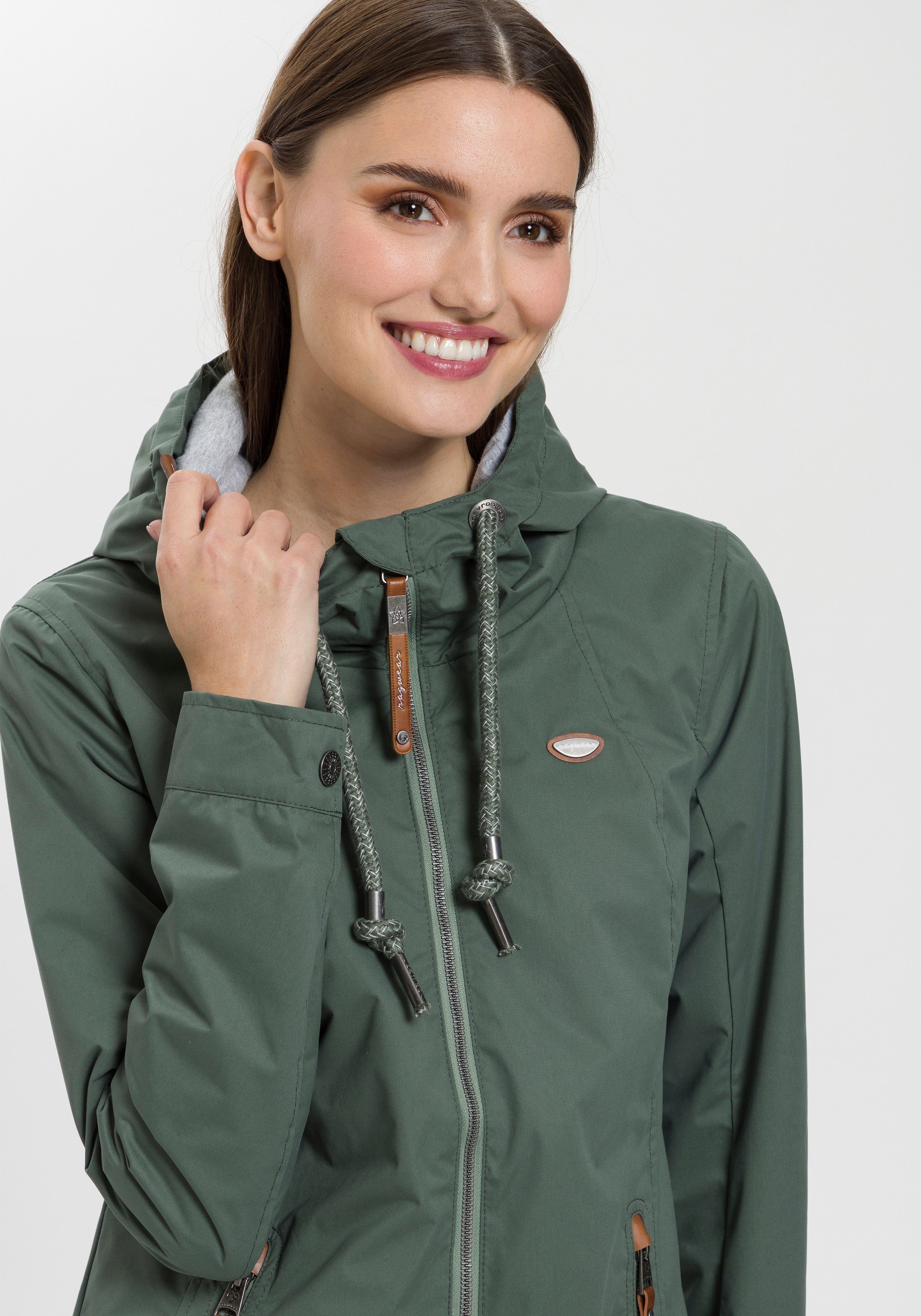 OLIVE coating Funktionsjacke repelent 5031 Übergangs-Outdoor-Jacke Ragwear ZUZKA ZUZKA stylische OUNI Water