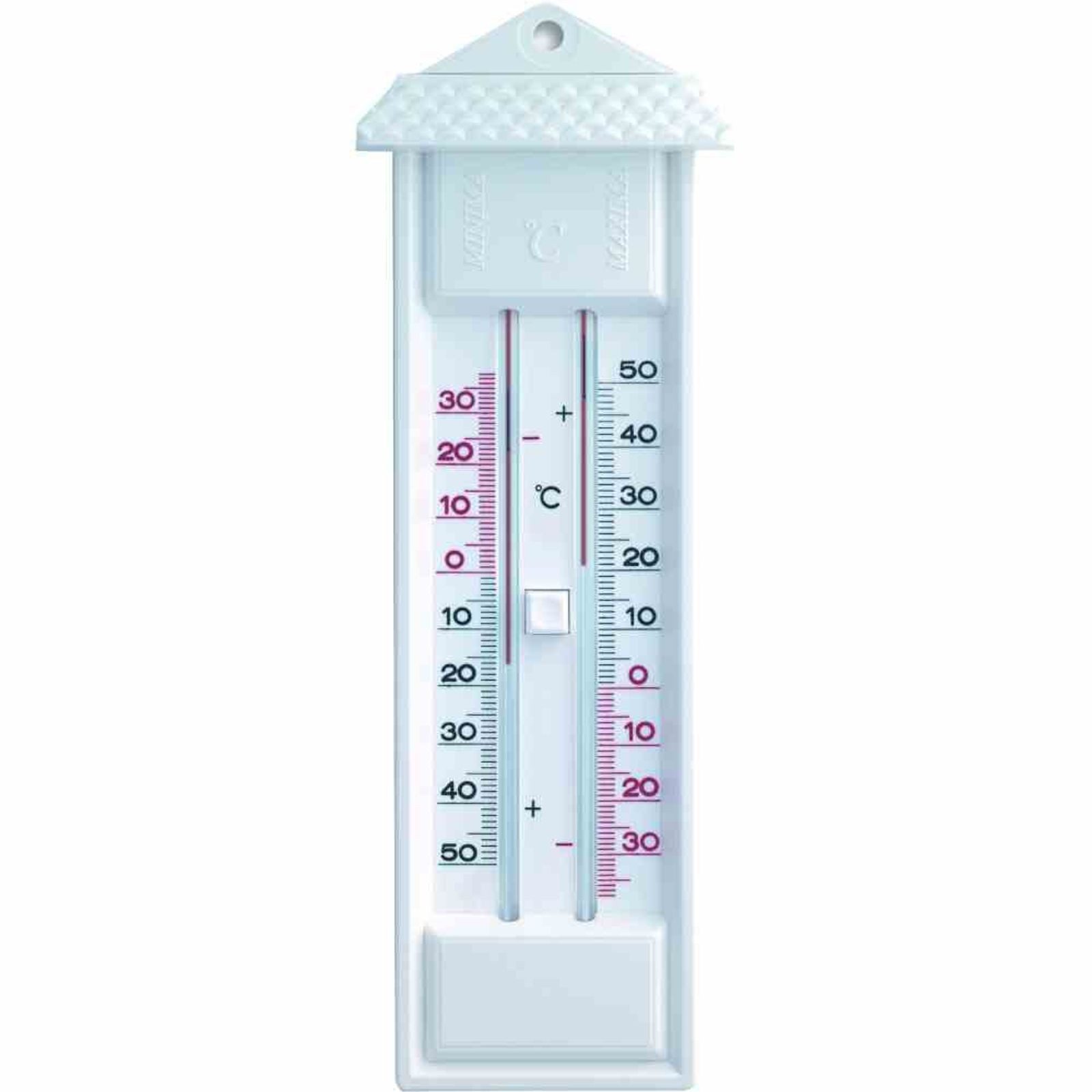 TFA Dostmann Raumthermometer Max/Min-Thermometer "Maxima-Minima" weiß