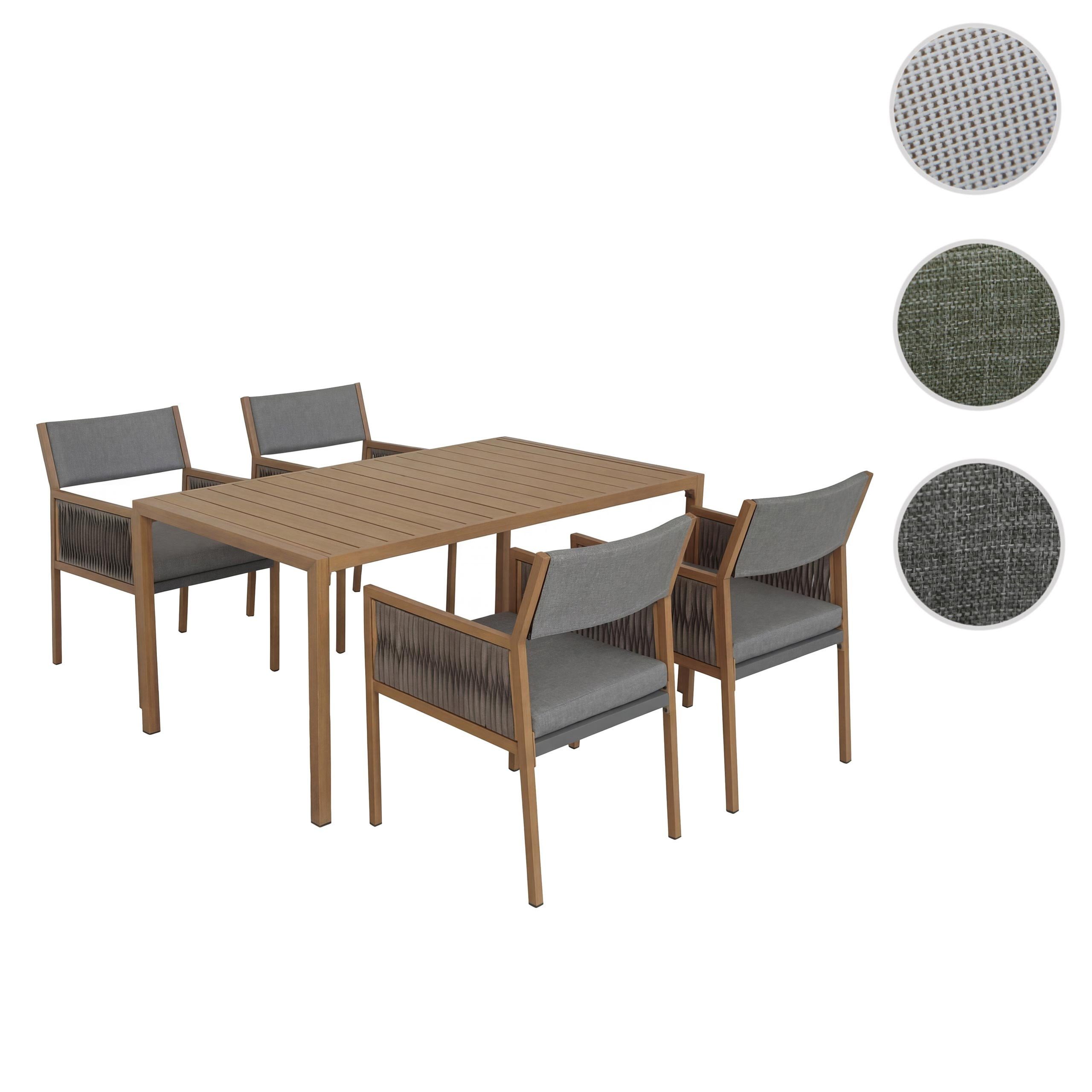 MCW Sitzgruppe MCW-Q12-4, (Set, 5-tlg), Maximale Dauerbelastbarkeit je Sitzplatz: 120 kg