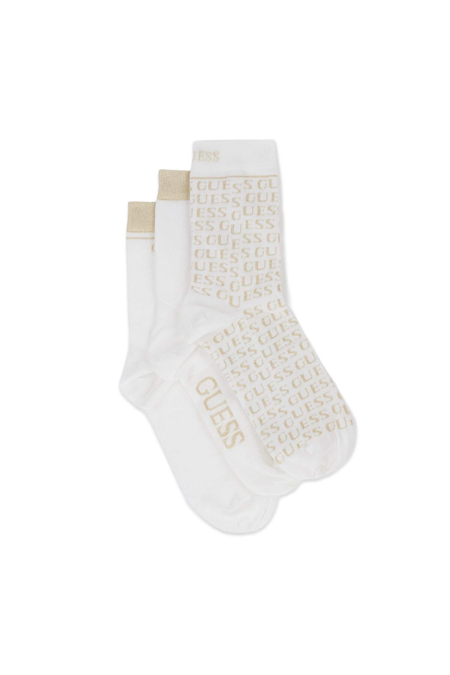 Guess Socken 3 PACK GLAM LUREX SOCKS (Packung) mit Glanzfäden