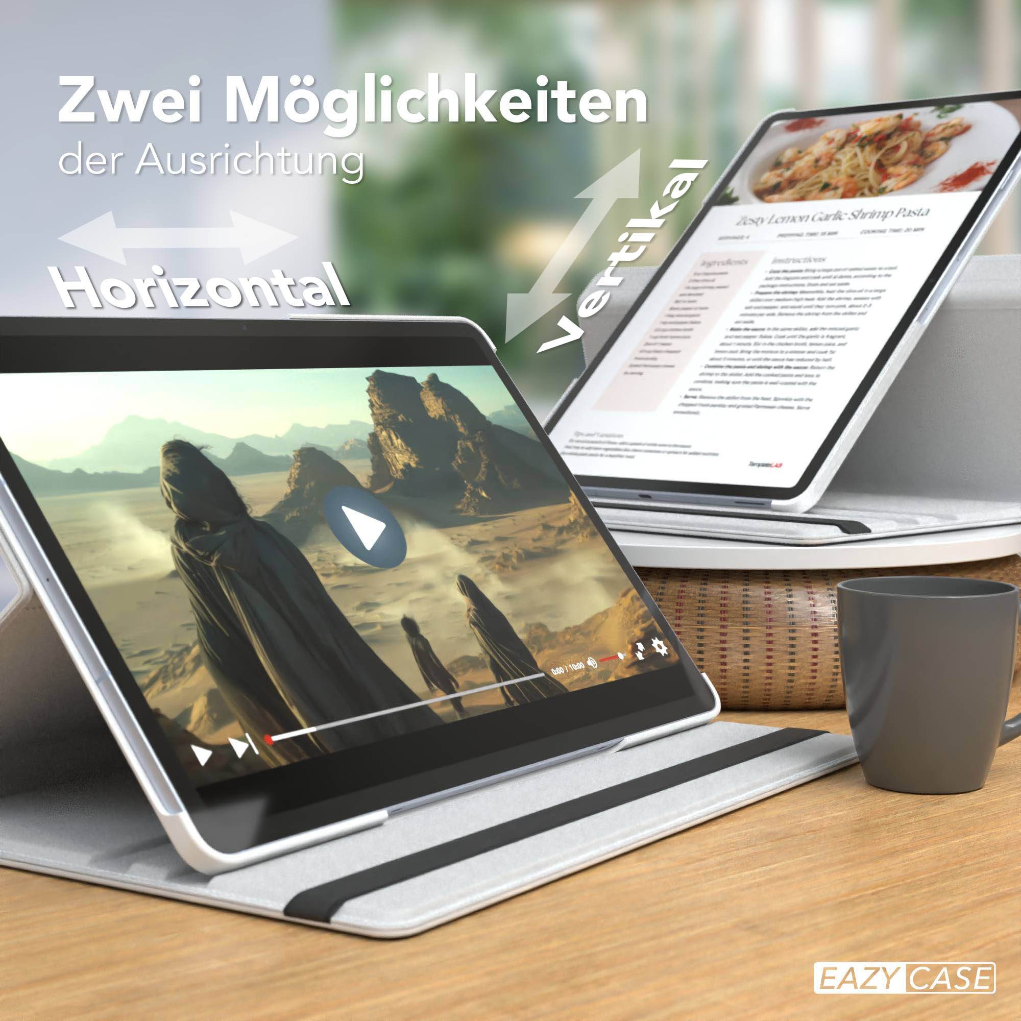 EAZY CASE Tablet-Hülle Rotation Case für Galaxy Tab S10 FE Plus 13,1 Zoll, Tablet Schutzhülle kratzfest stoßfest drehbar 360 Grad Weiß – Bild 5 von 5