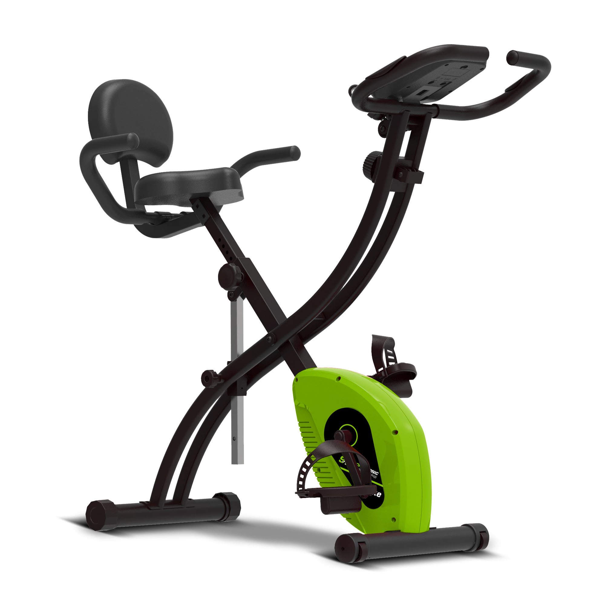 Heimtrainer klappbar mit 8 Widerstandsstufen Trainingscomputer & LCD-Display