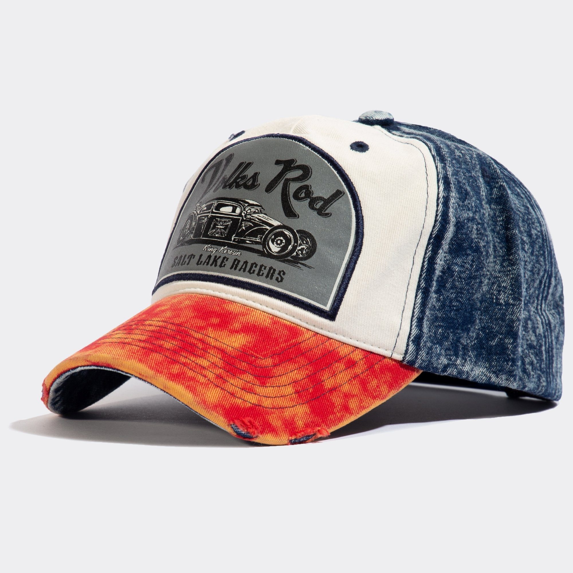 KingKerosin Baseball Cap Volks Rod (1-St) im Used-Look