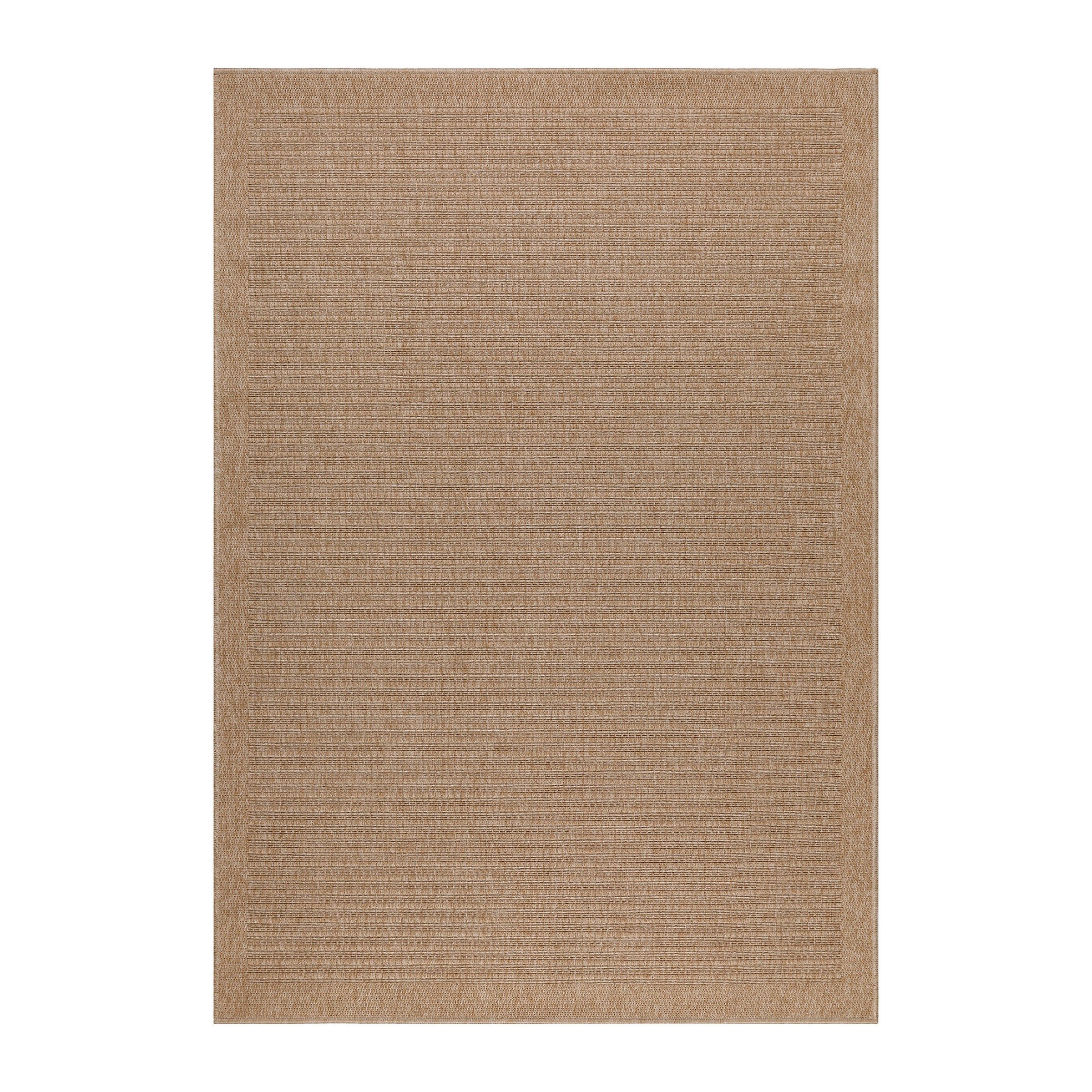 KADIMA DESIGN Outdoorteppich KASBERG Wetterfest UV-Beständig Balkon Waschbar Vintage Langlebig, Läufer, Höhe: 3 mm, Beige, 80x150 cm, Strapazierfähig Balkontepp – Bild 2 von 5