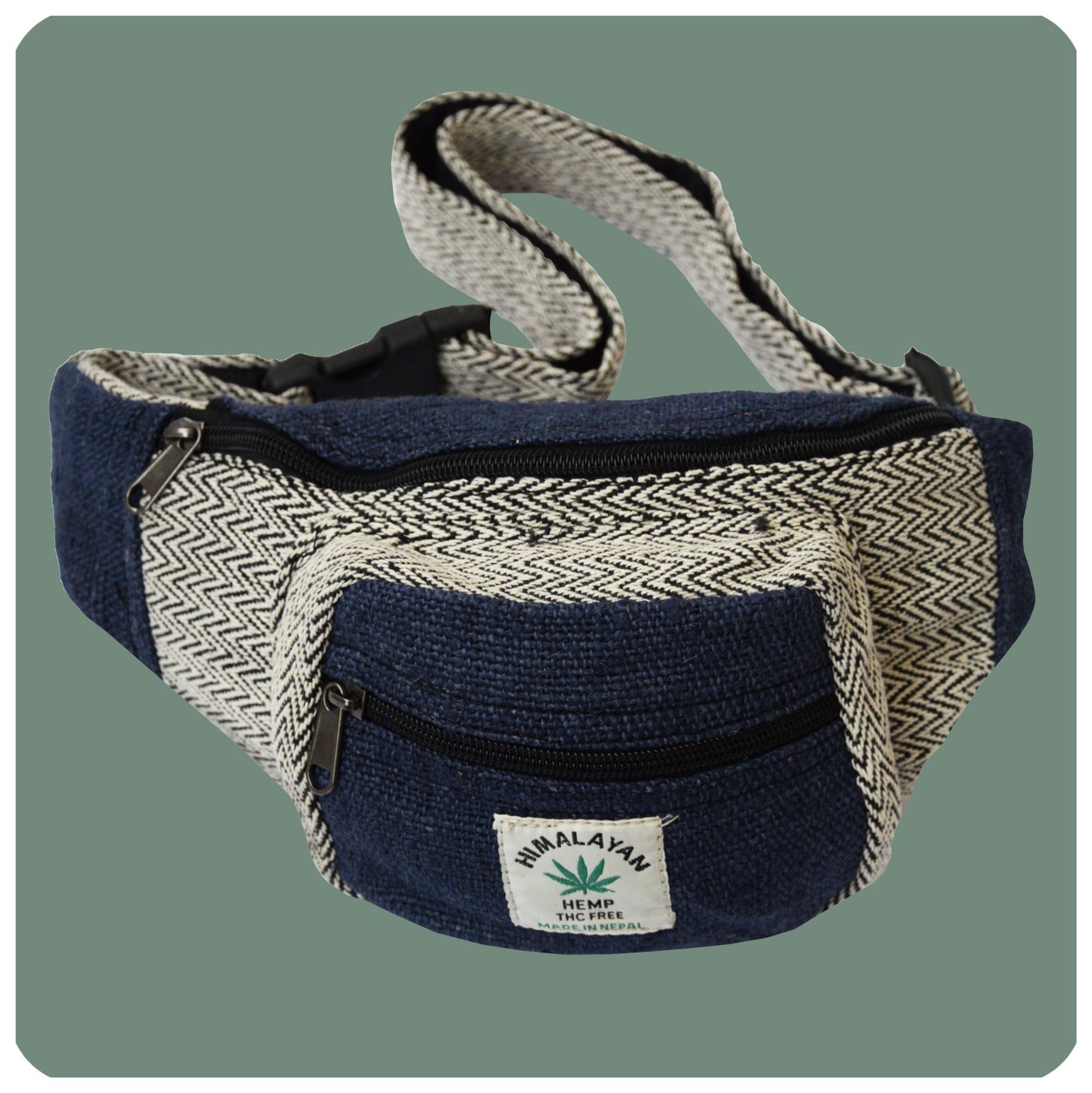 SIMANDRA Gürteltasche Bauchtasche Gürteltasche, Hüfttasche aus Hanf handgefertigt in Nepal