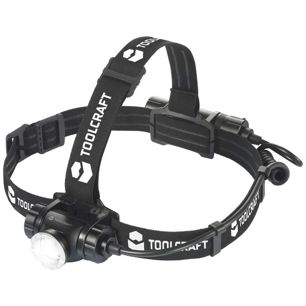 TOOLCRAFT LED Stirnlampe TOOLCRAFT TO-7838472 SMD LED Stirnlampe akkubetrieben 1000 lm 5.5 h TO