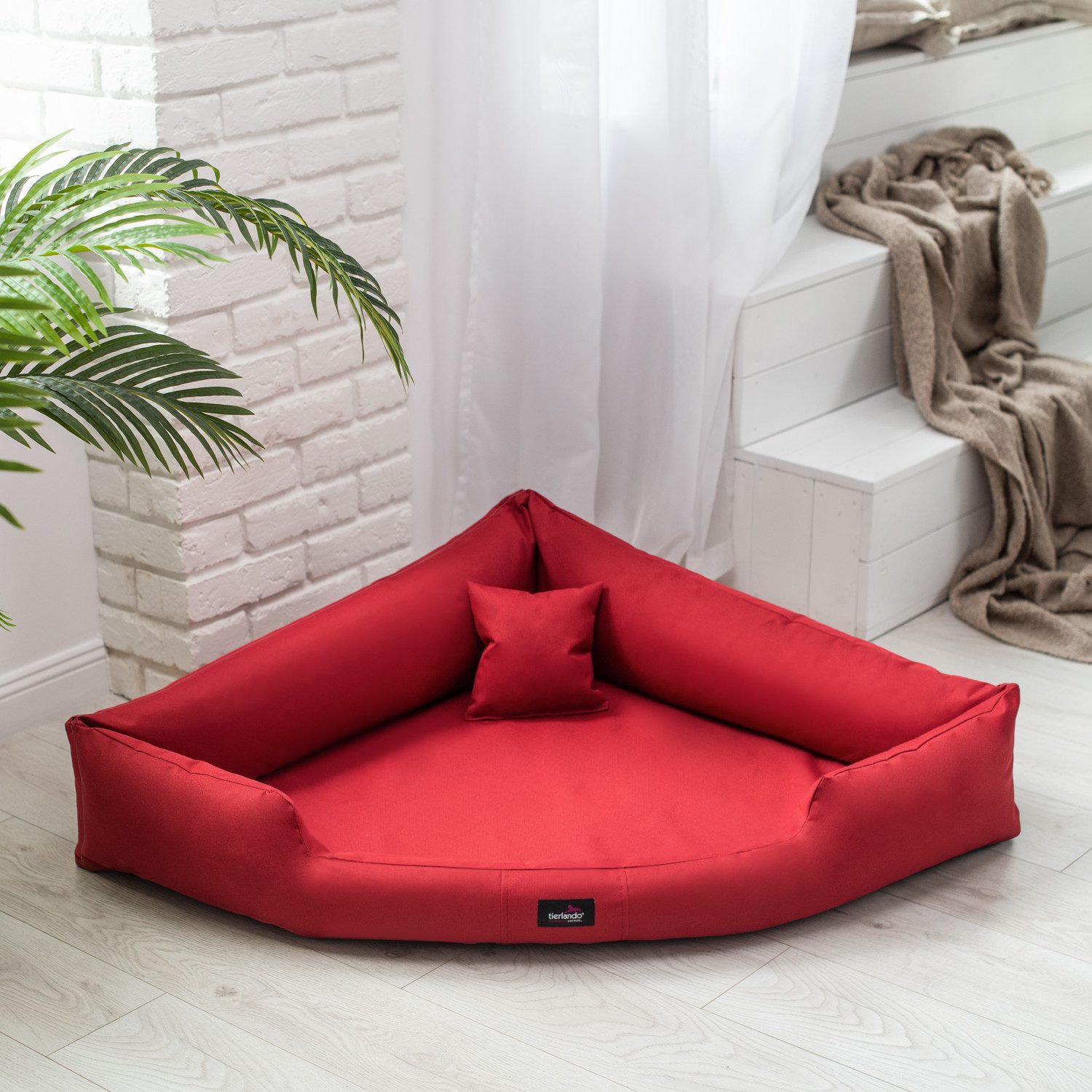 tierlando® Tierbett TRIVIA, Orthopädisches Eckhundebett Polyester günstig online kaufen