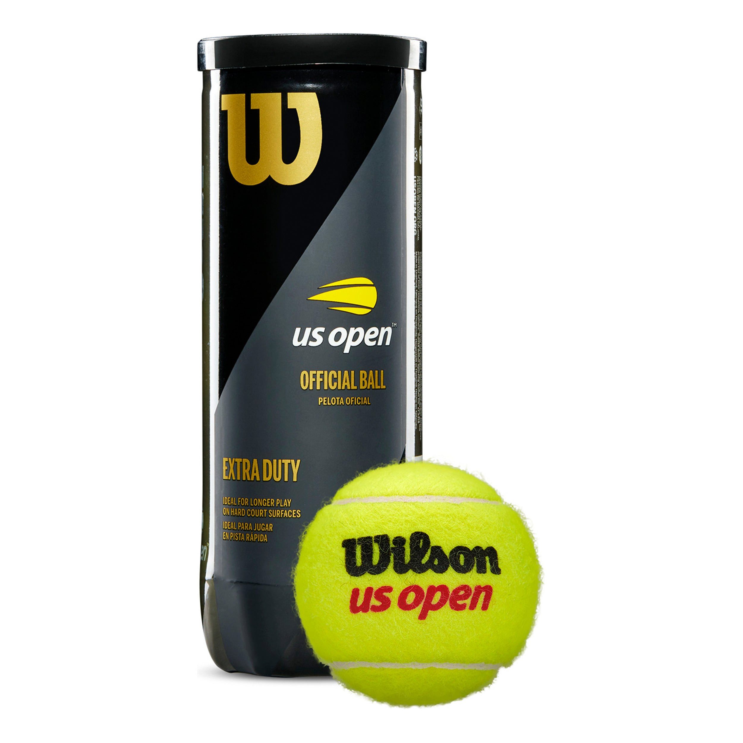 Wilson Tennisball US Open - 3 Tennisbälle - Innendruckball - (3er Dose)