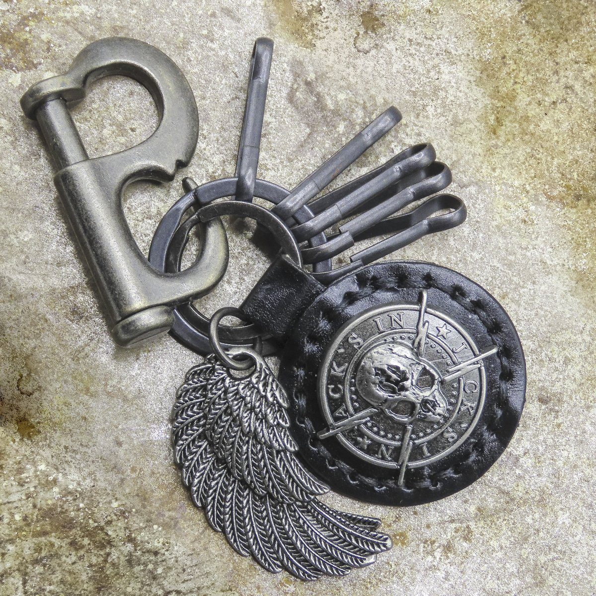JACK'S INN Feather (1-tlg) Keyholder 54 Schlüsselanhänger