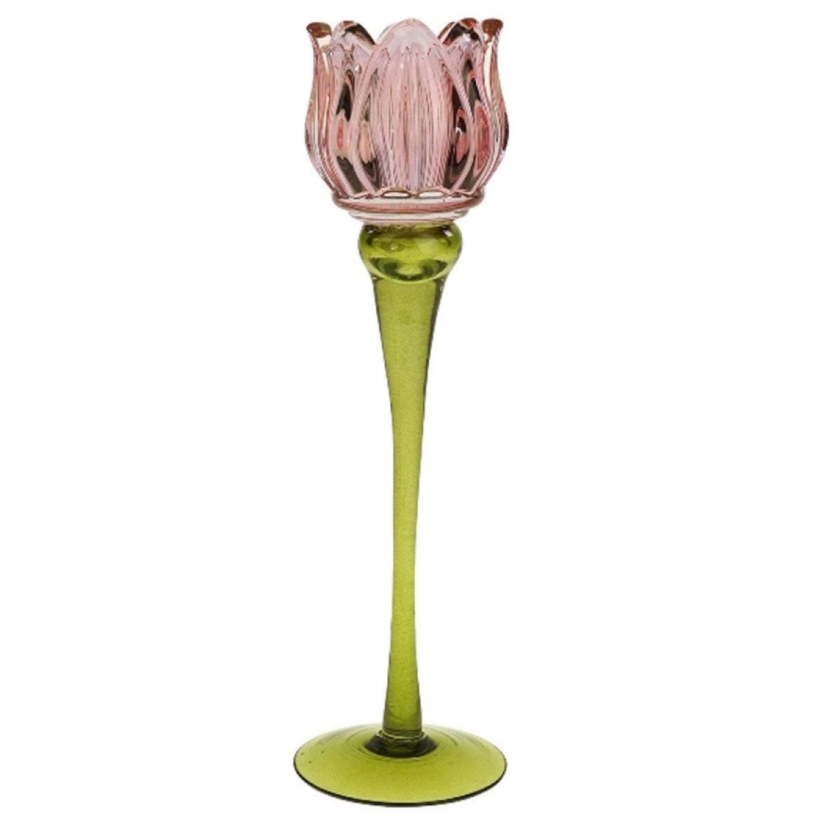 Werner Voß Kerzenhalter Kerzenleuchter Tulpe Pink (26cm)