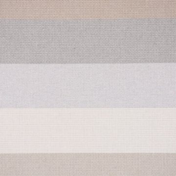 Stoff Dekostoff Dobby Streifen 9,5cm creme beige braun grau 1,40m Breite