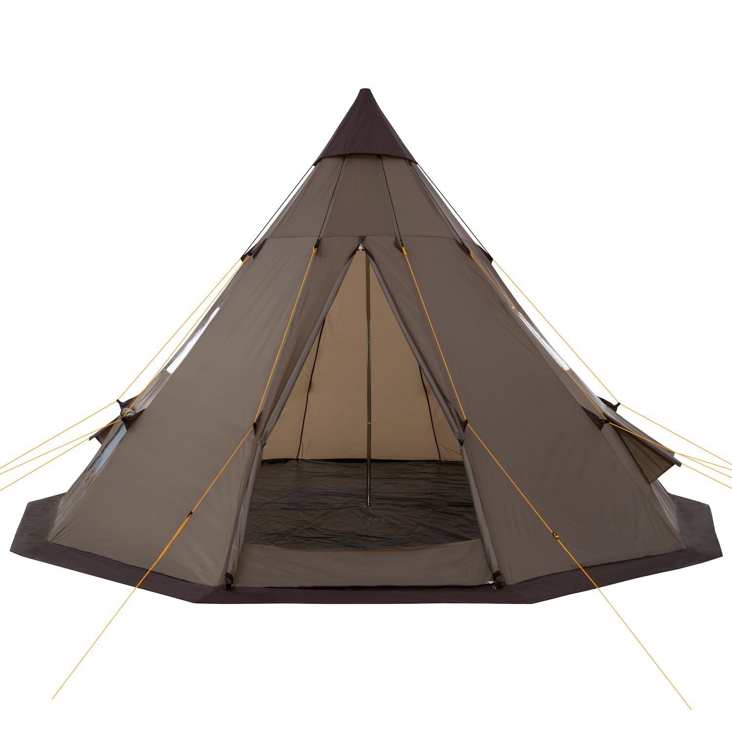 CampFeuer Tipi-Zelt Zelt Spirit 4 Personen, mm 4 3000 Personen: für Wassersäule, Braun